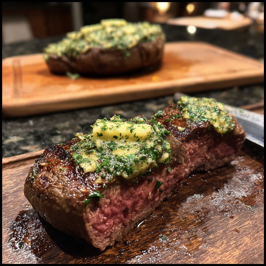 Rinderfilet mit Kräuterbutter