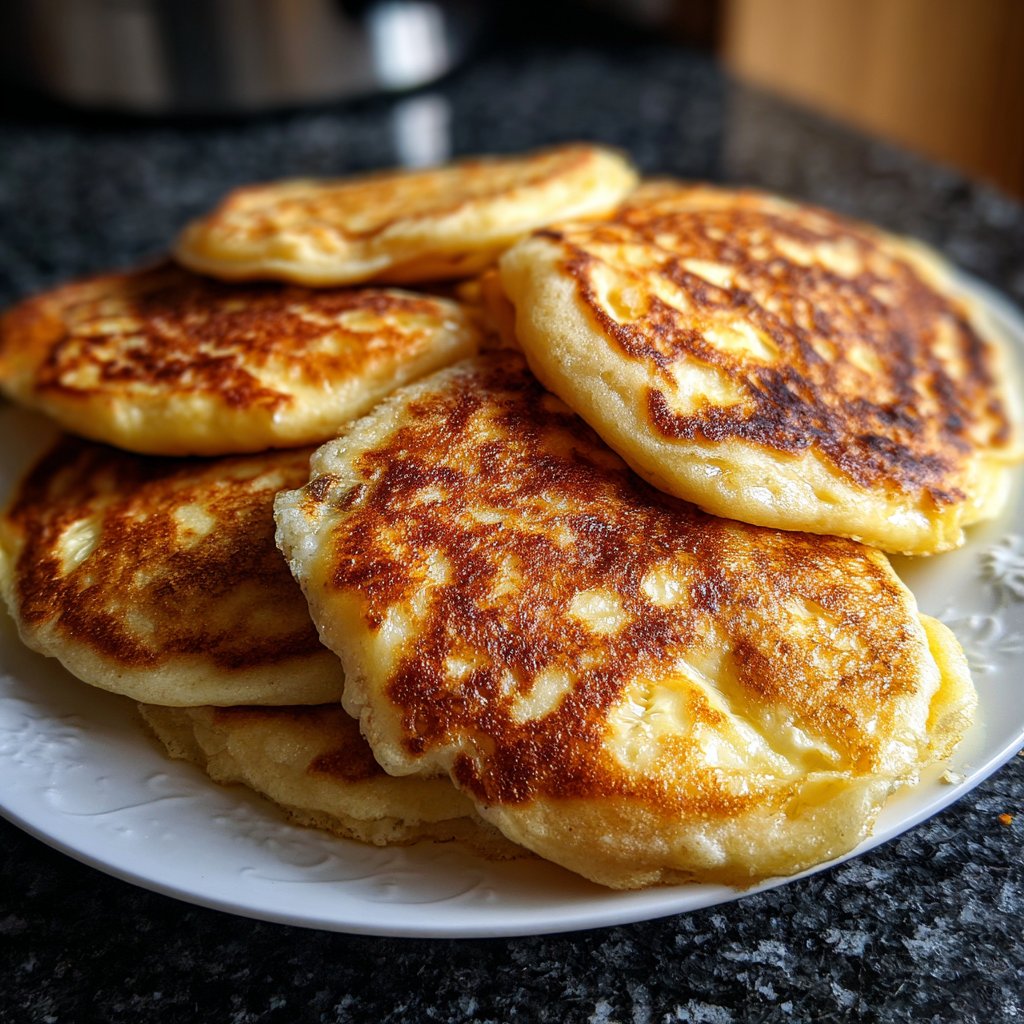 Pfannkuchen mit Quarkfüllung