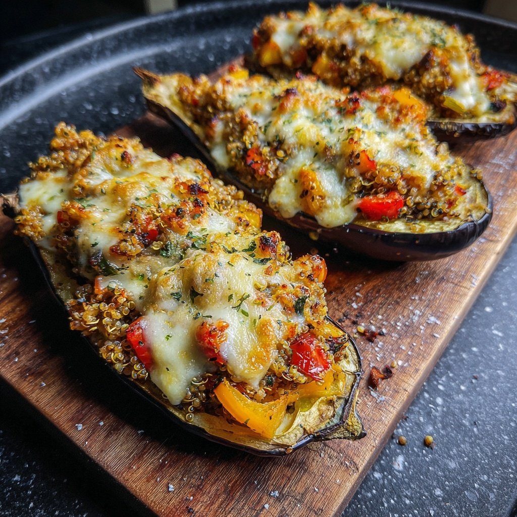 Auberginen gefüllt vegetarisch