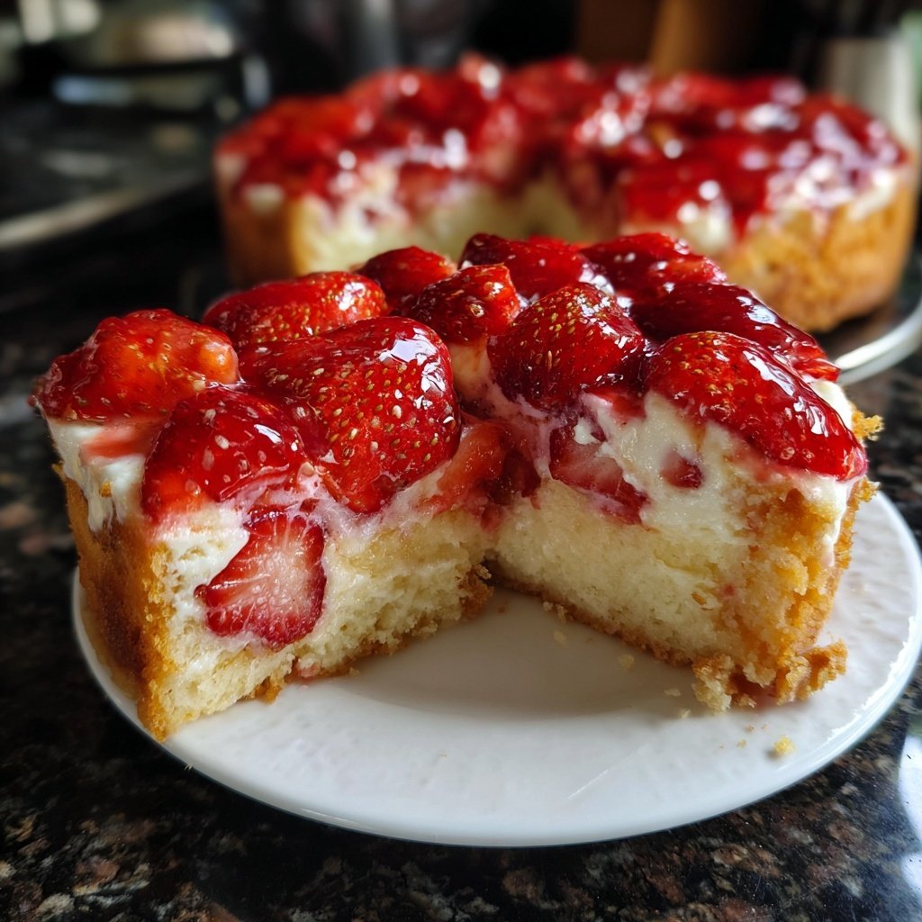 Erdbeerkuchen Mit Sahne