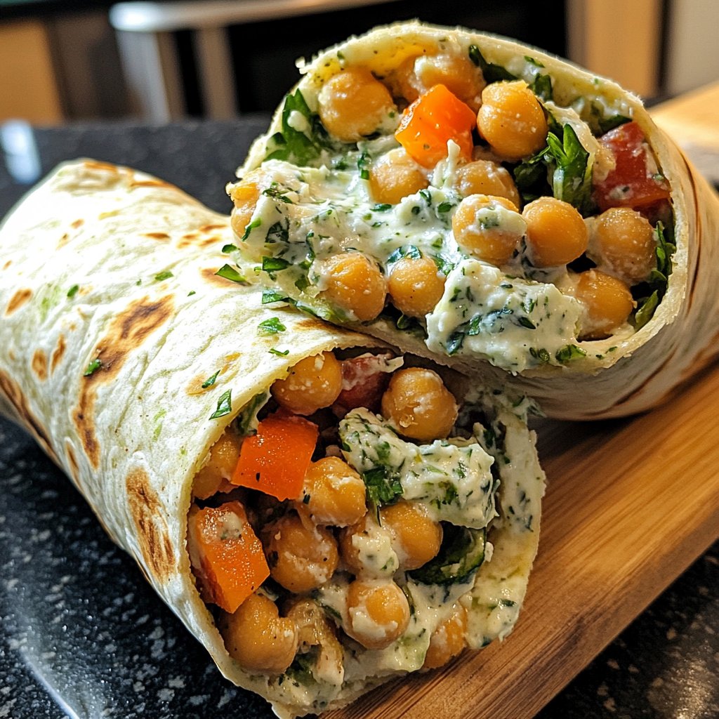 Wraps mit Kichererbsen