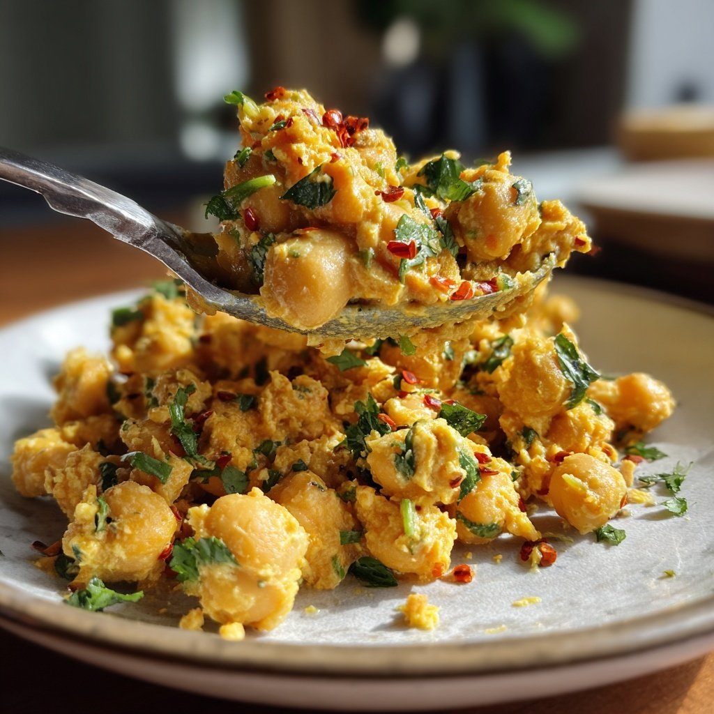 Mittagessen mit Kichererbsen