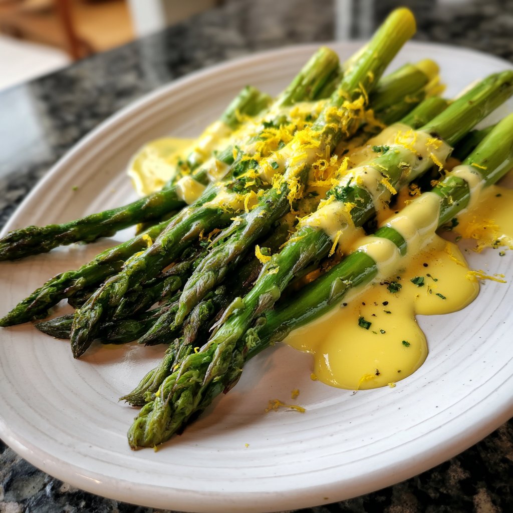 Grüner Spargel Mit Zitronensauce