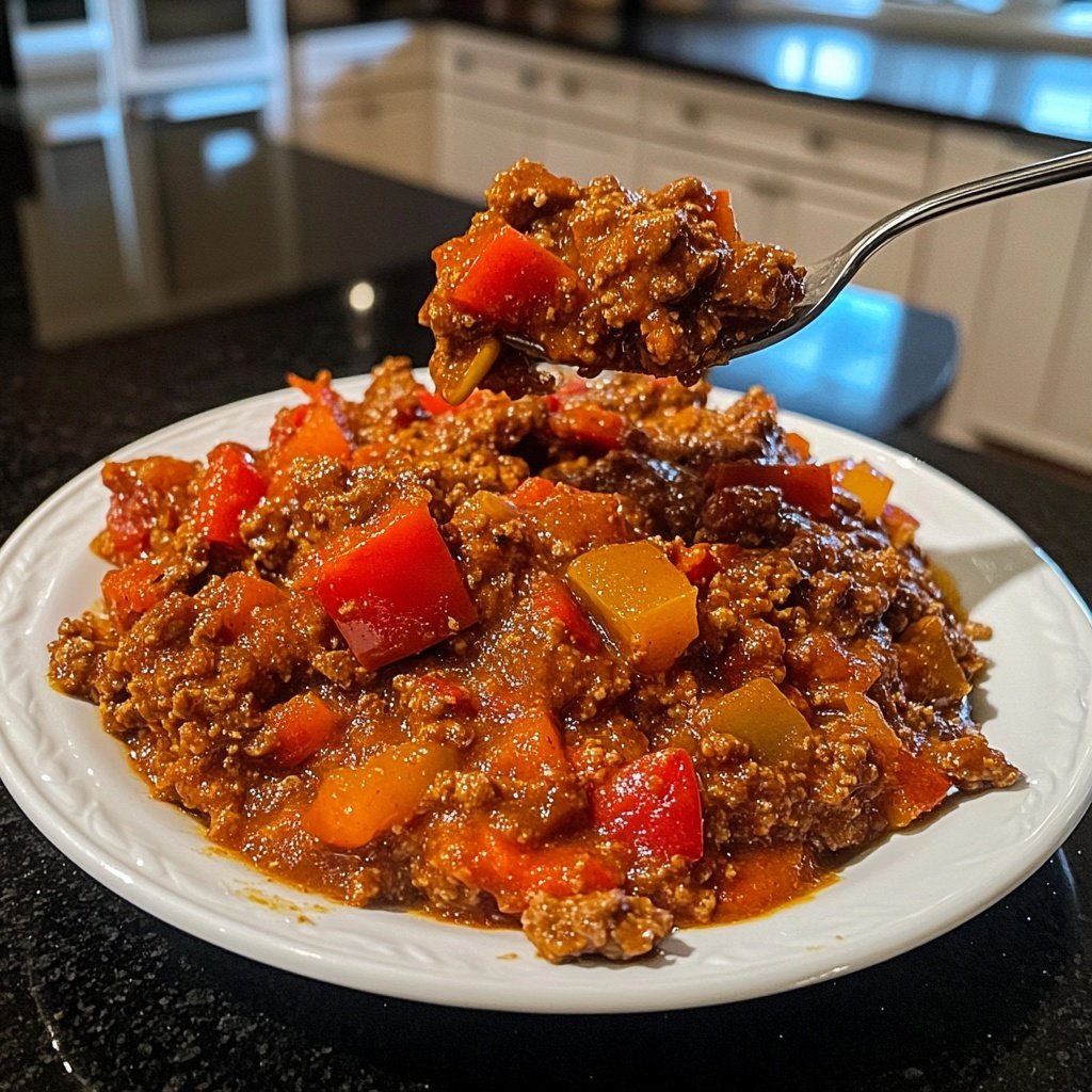 Hackfleisch Gulasch Pfanne