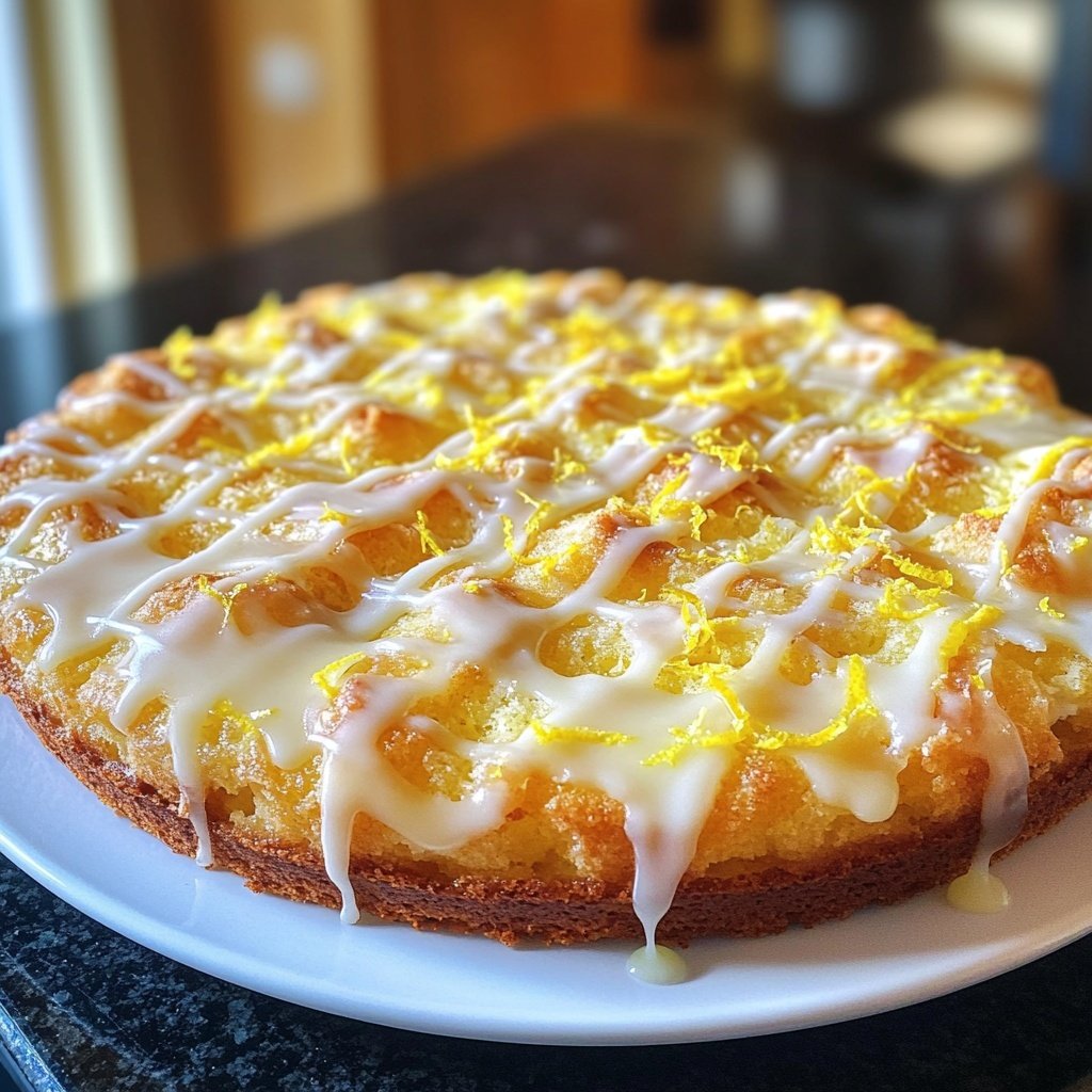 Zitronenkuchen mit Quark