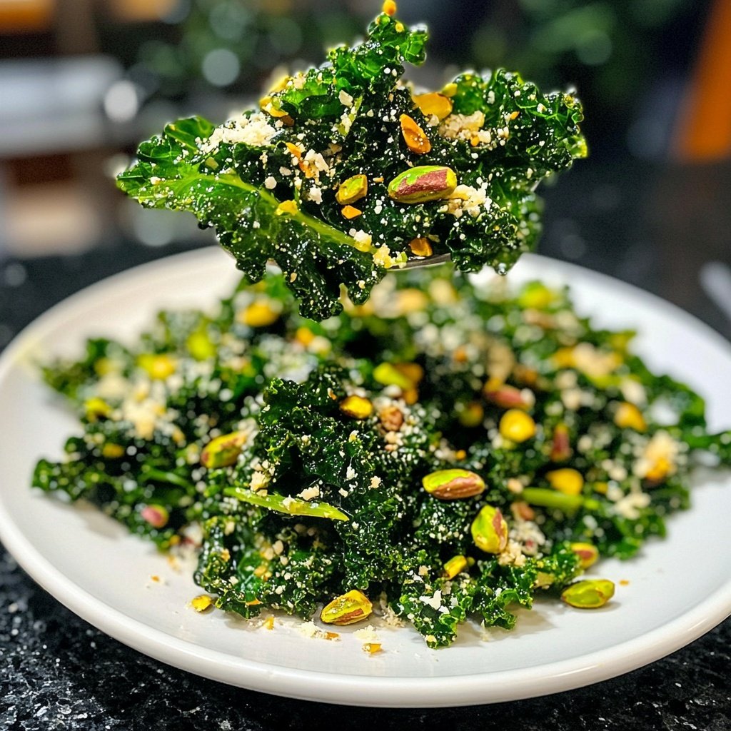 Parmesan-Pistazien-Kale-Salat