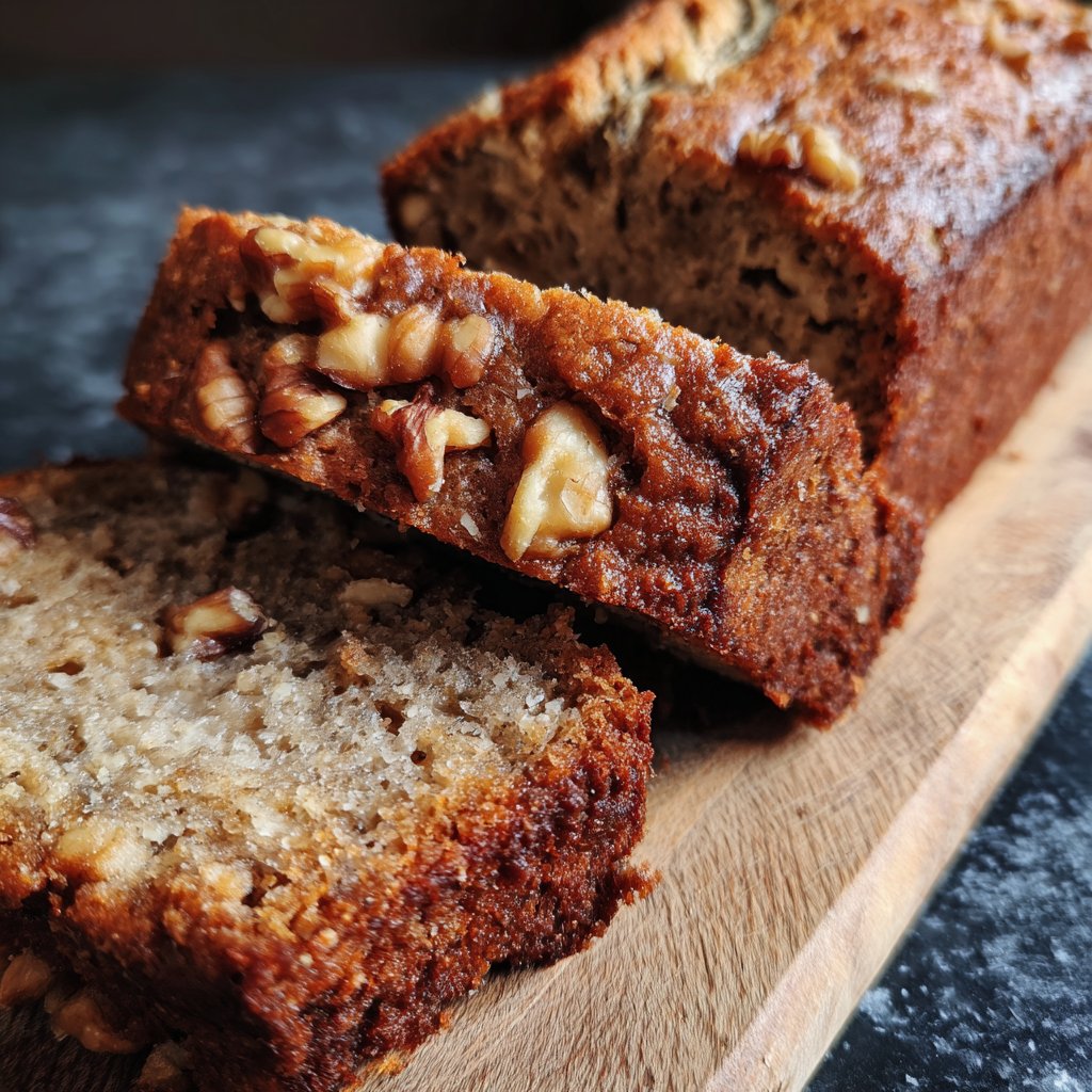 Bananenbrot aus reifen Bananen