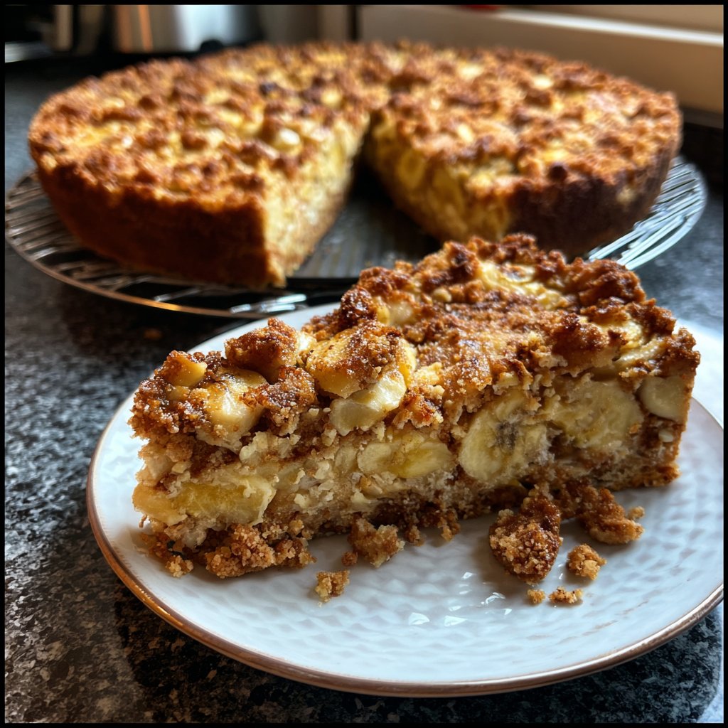 Bananenkuchen mit Nusskruste