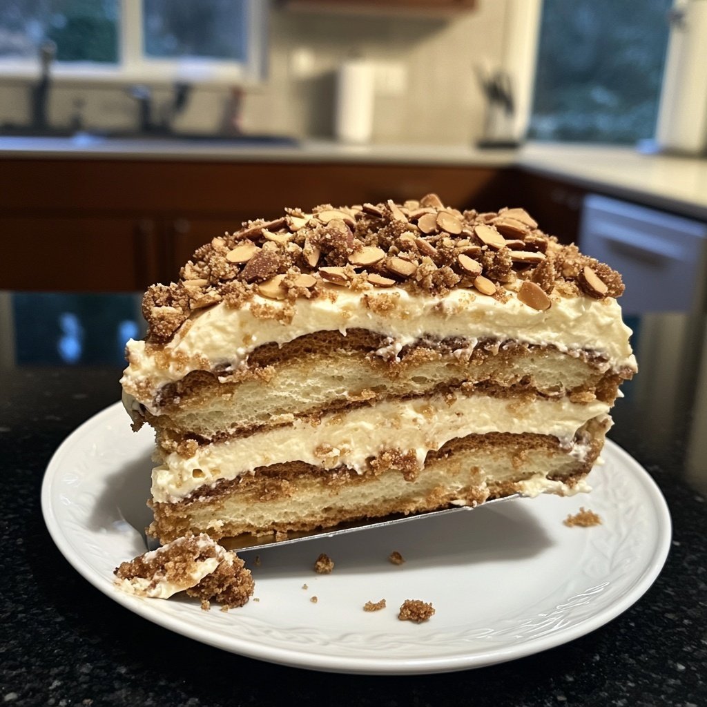 Bienenstich-Tiramisu ohne Alkohol